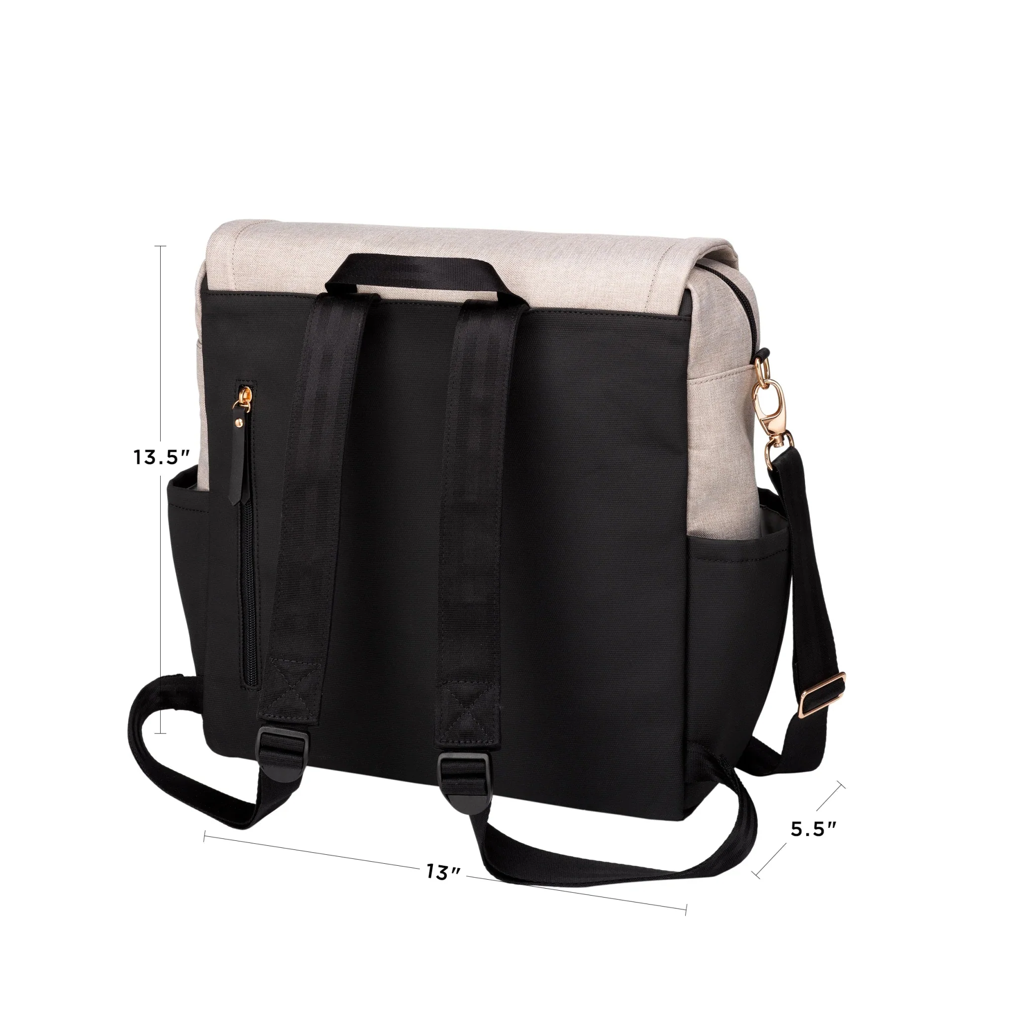 Boxy Backpack in Black/Sand - Image 5