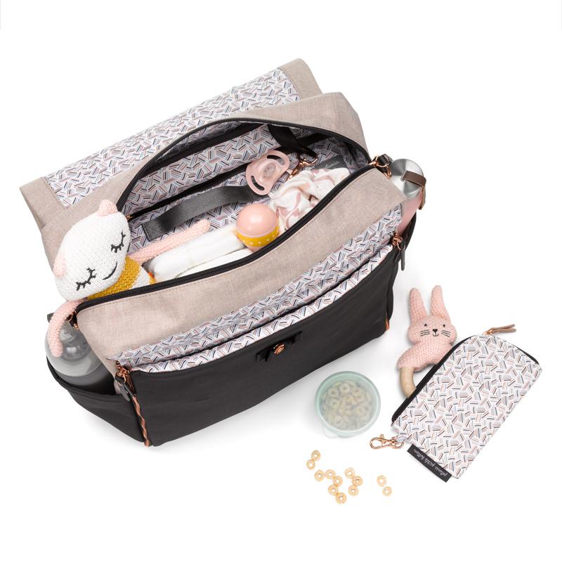 Boxy Backpack in Black/Sand - Image 6