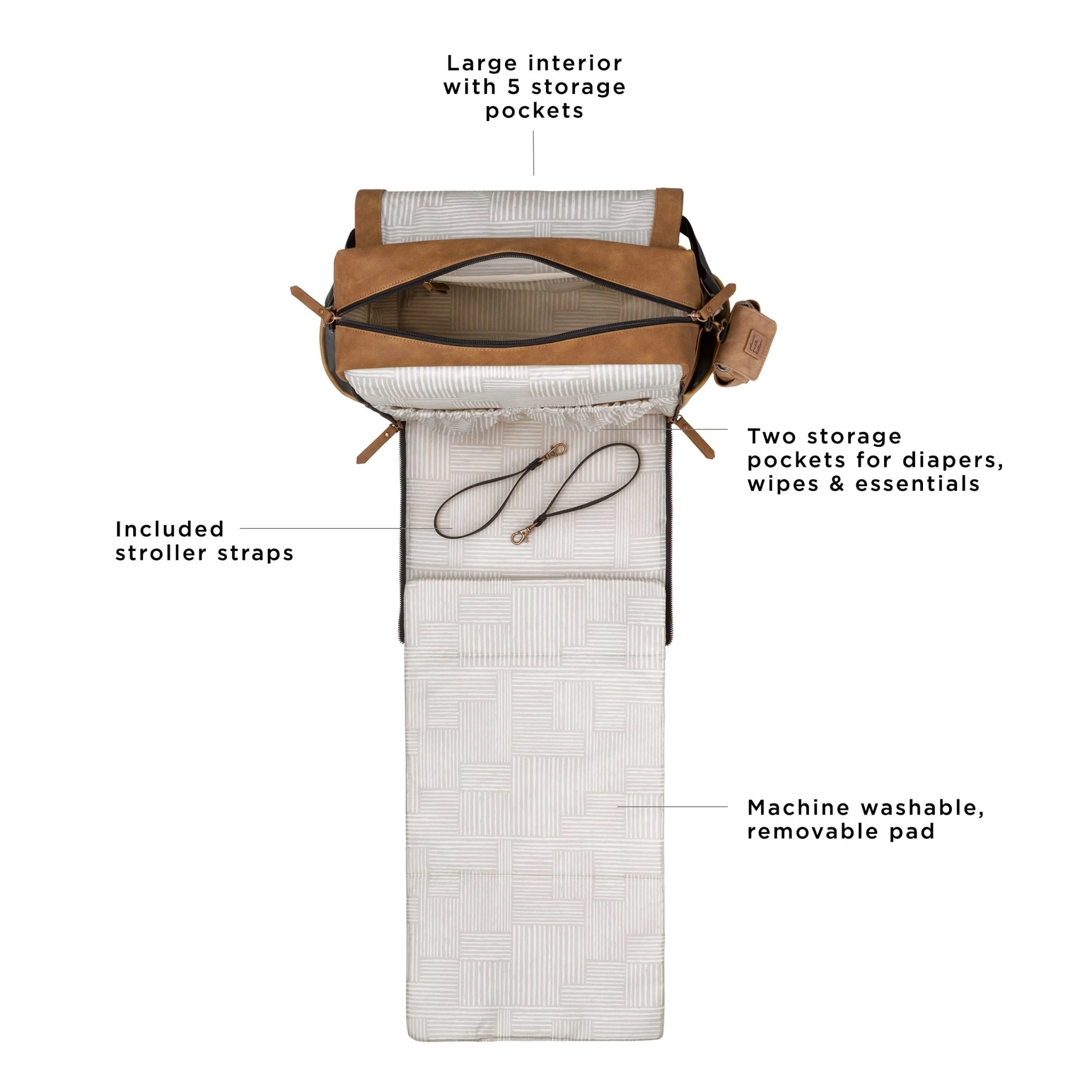 Boxy Backpack in Brioche - Image 3