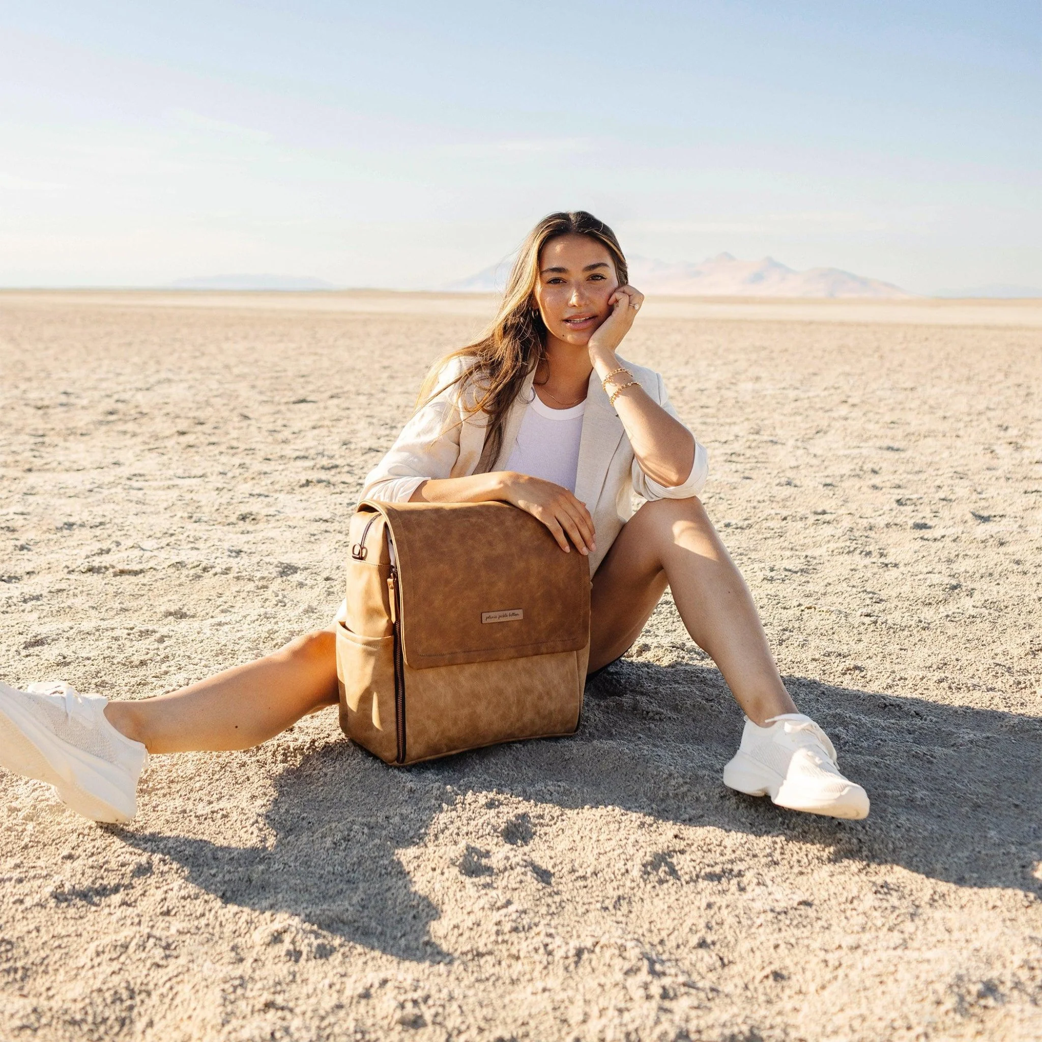 Boxy Backpack in Brioche - Image 6