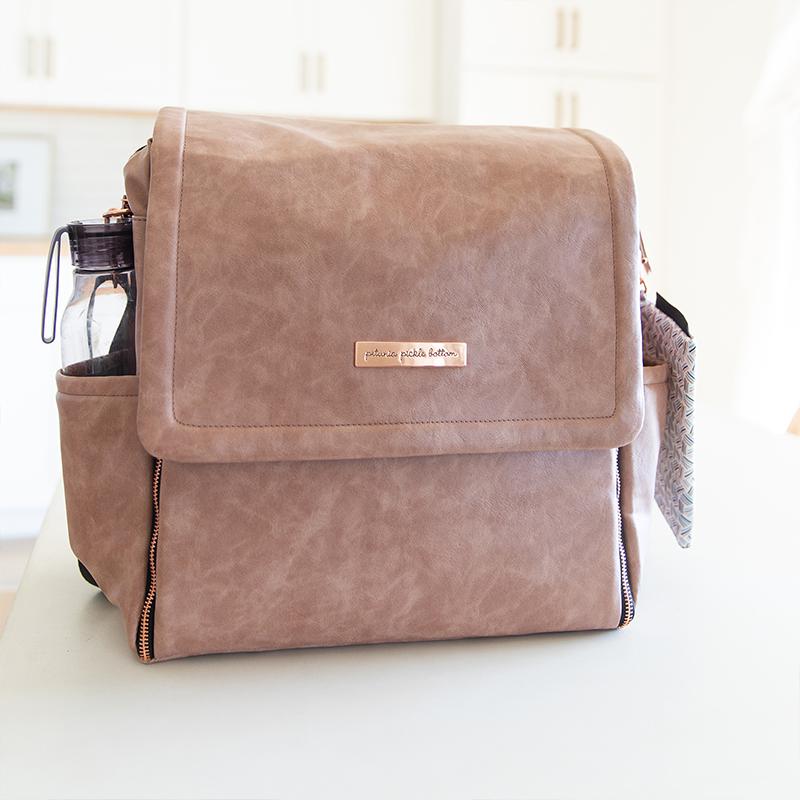 Boxy Backpack in Dusty Rose Matte Leatherette - Image 7
