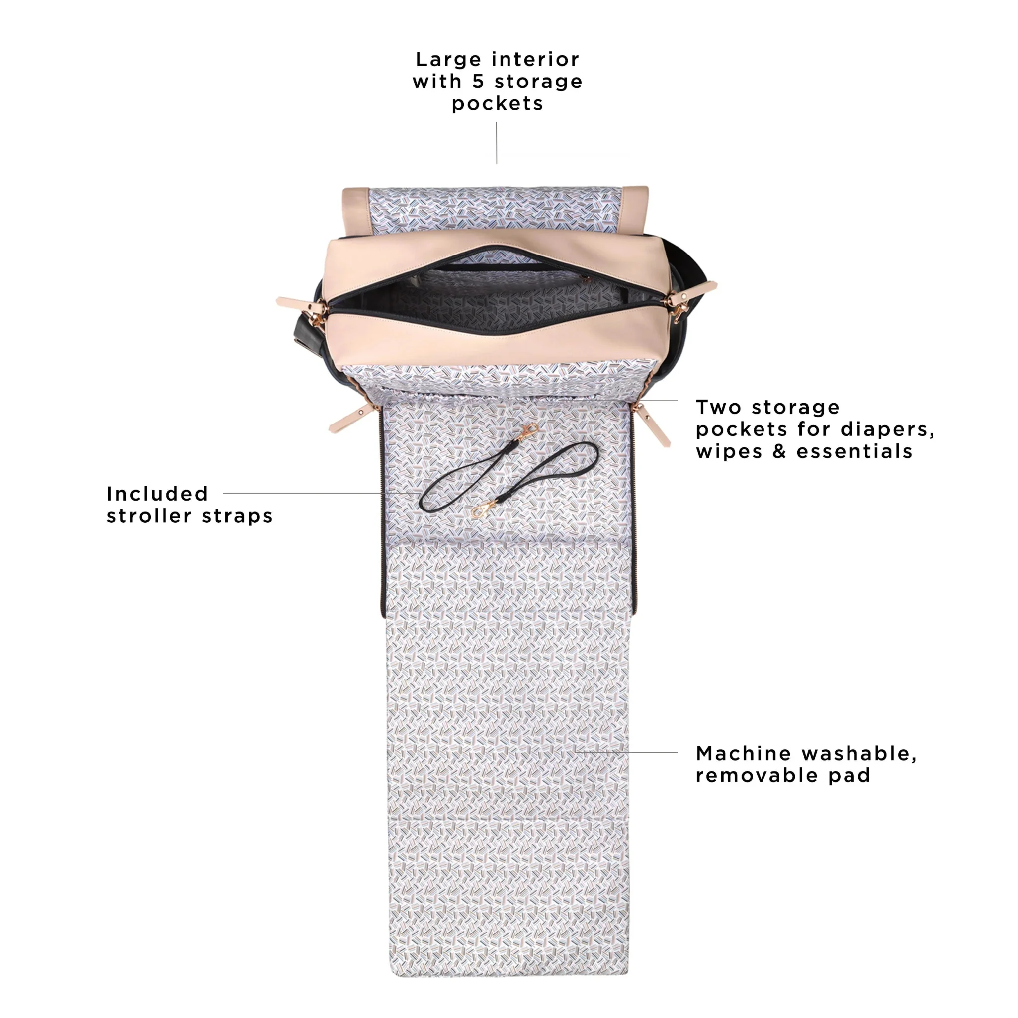 Boxy Backpack in Indigo Blush - Image 3