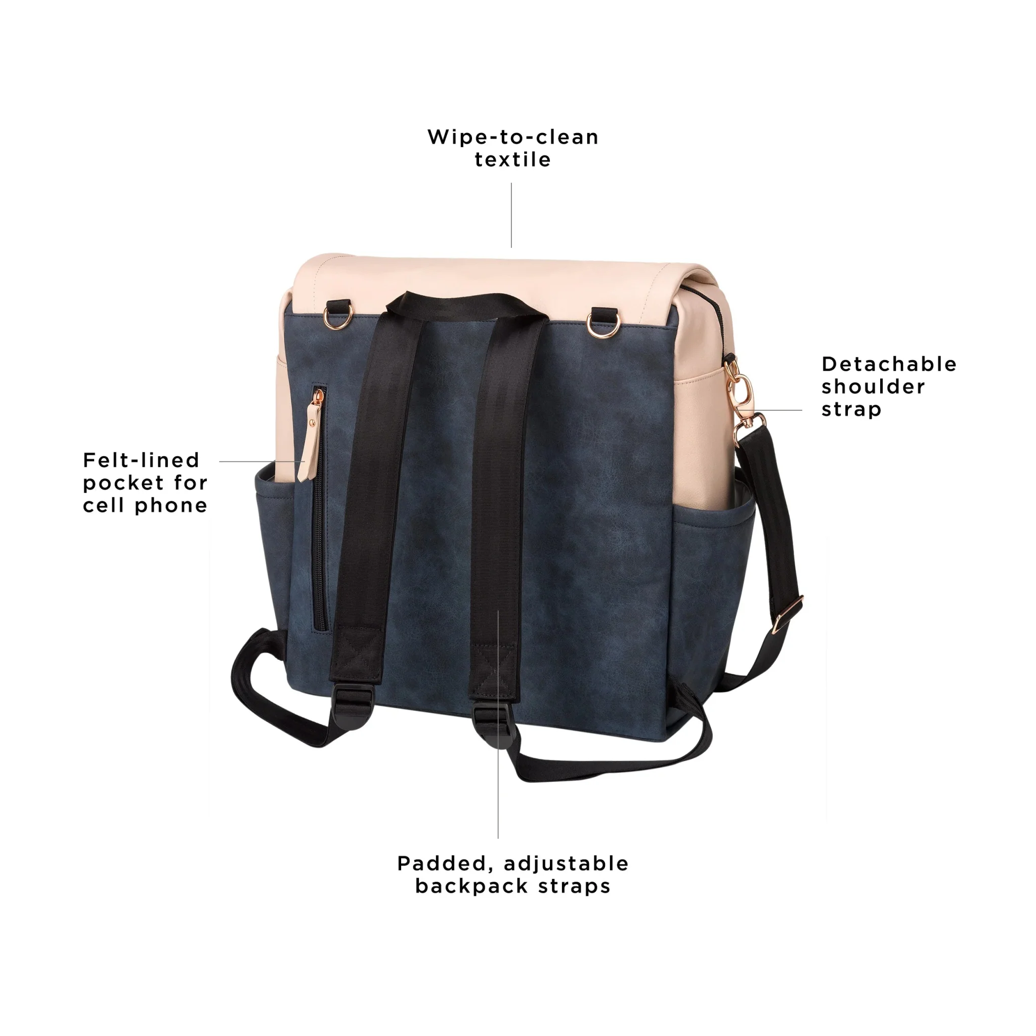 Boxy Backpack in Indigo Blush - Image 4