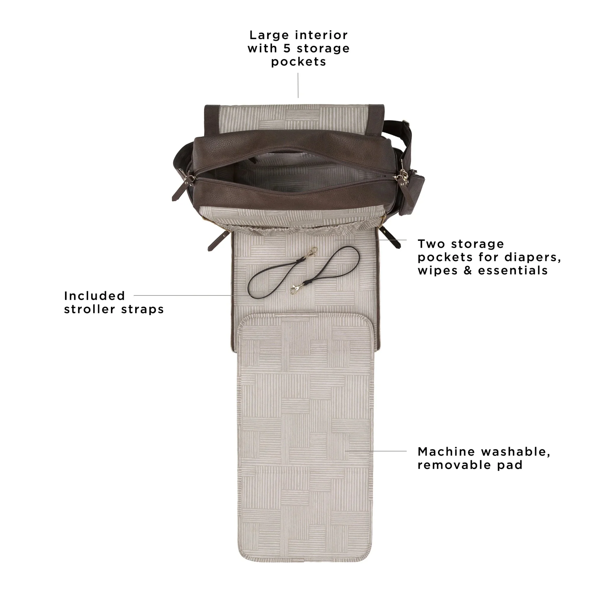 Boxy Backpack in Saddle - Image 3