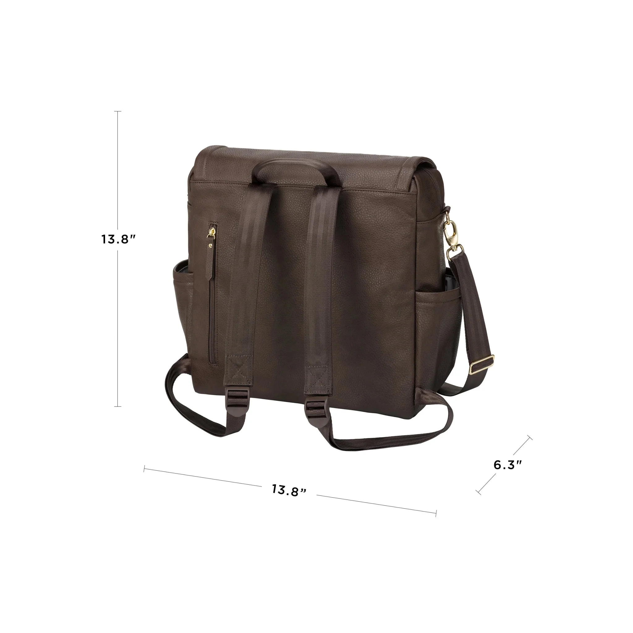 Boxy Backpack in Saddle - Image 5