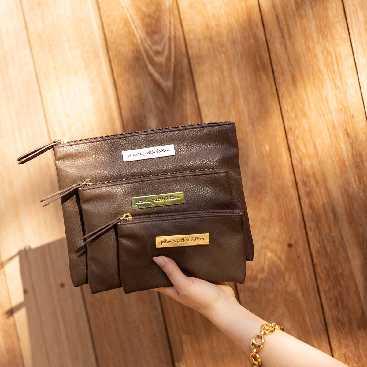 Boxy Backpack in Saddle & Accessory Bundle - Image 5